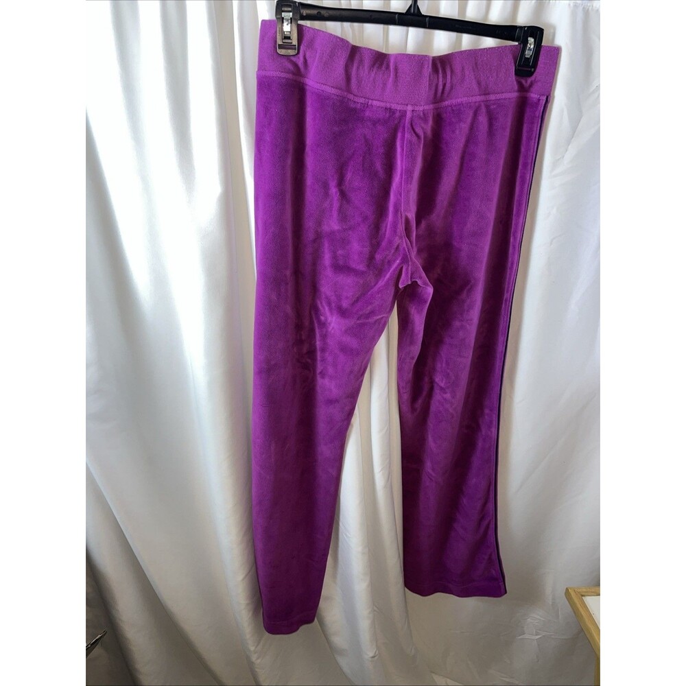 Fila Sport Women’s Purple Velour Track Pants Size L Y2K Retro - Picture 5 of 10